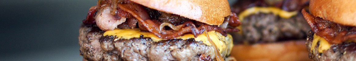 Eating Burger at Cream Burger restaurant in Houston, TX.